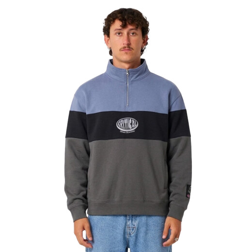 Buzo Critical Slide Buzzed 1/4 Zip - Azul Buzo Critical Slide Buzzed 1/4 Zip - Azul