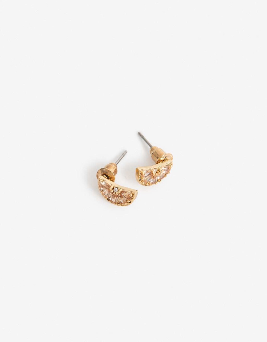 Aros Pasantes Frutas Cubic Zirconia 