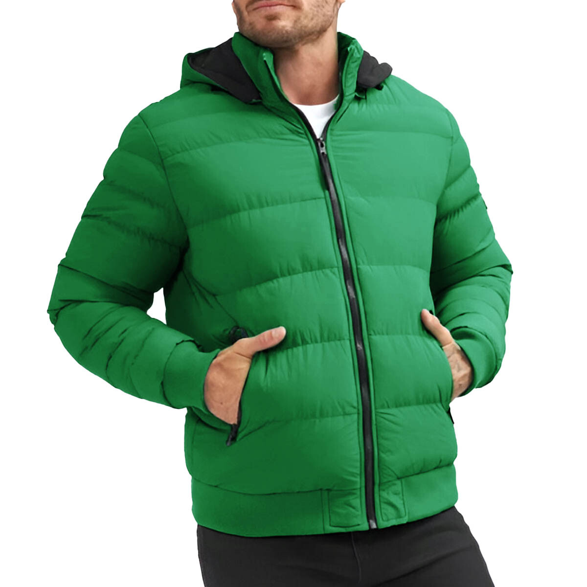 Campera Inflada North Sails N+ Abrigo Excelente - Verde 