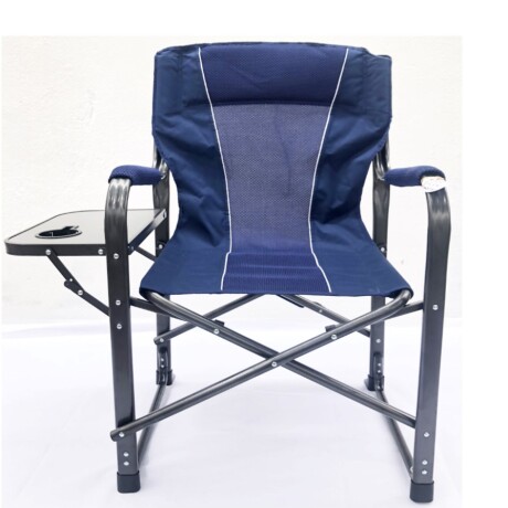 SILLA PLEGABLE CON MESA AZUL