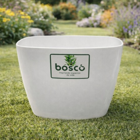 MACETA CUADRADA 22 CM UMBRA BLANCA MACETA CUADRADA 22 CM UMBRA BLANCA