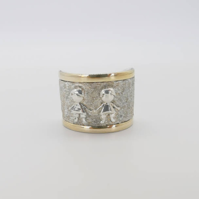 Anillo plata y oro niños Anillo plata y oro niños