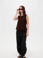 Musculosa Ikat Chocolate