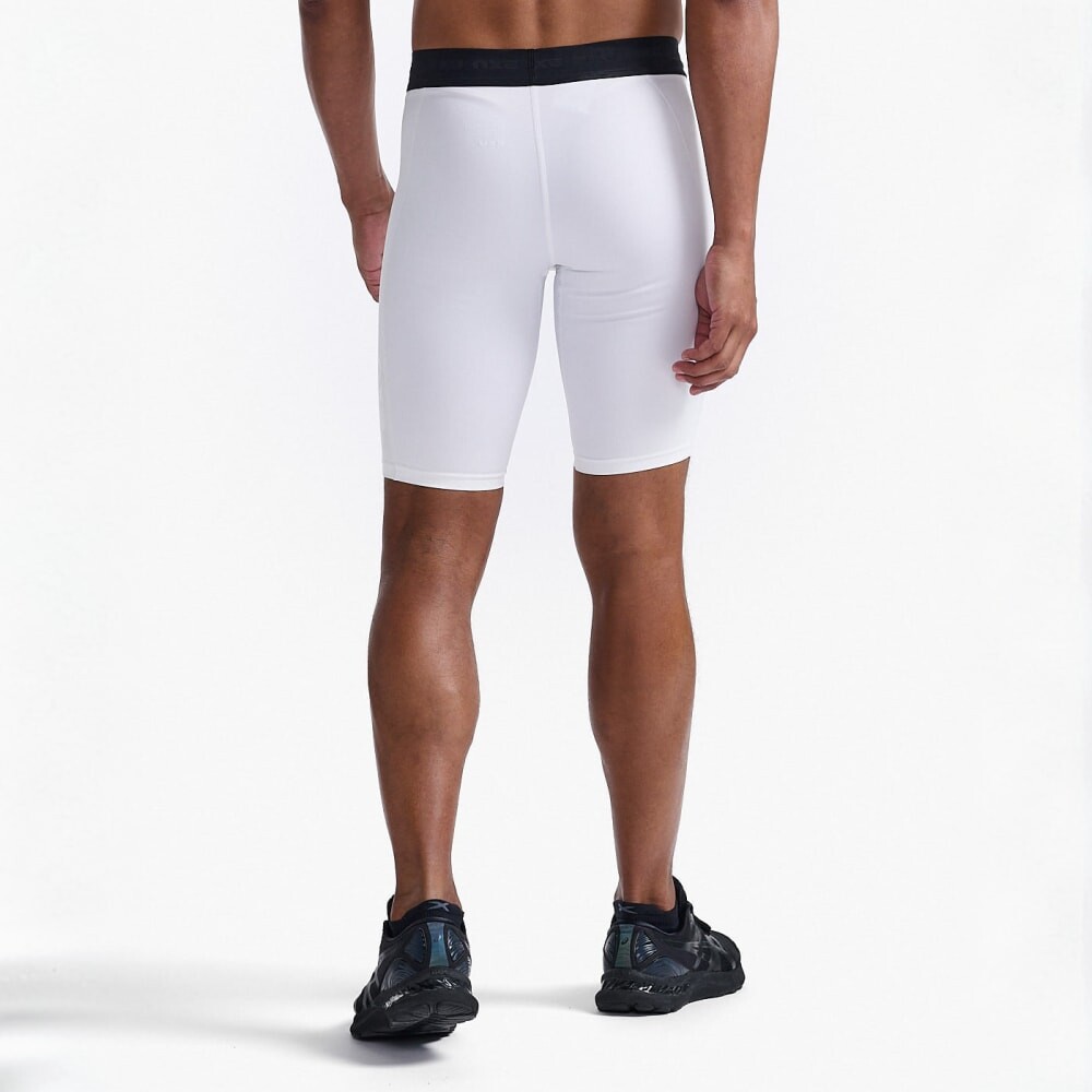 Base Layer Compression Shorts - Hombre White/white