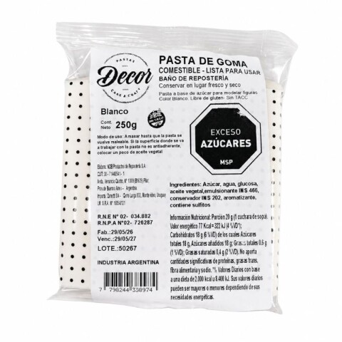 Pasta de Goma Blanco 250g Pasta de Goma Blanco 250g