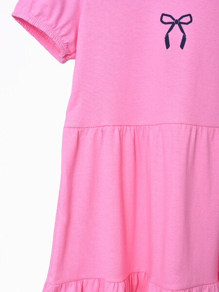 VESTIDO NIÑA MOÑA ROSADO