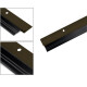 Zócalo de aluminio con goma 80cm MARRON