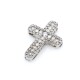 Cruz en oro 18k blanco y brillantes Cruz en oro 18k blanco y brillantes