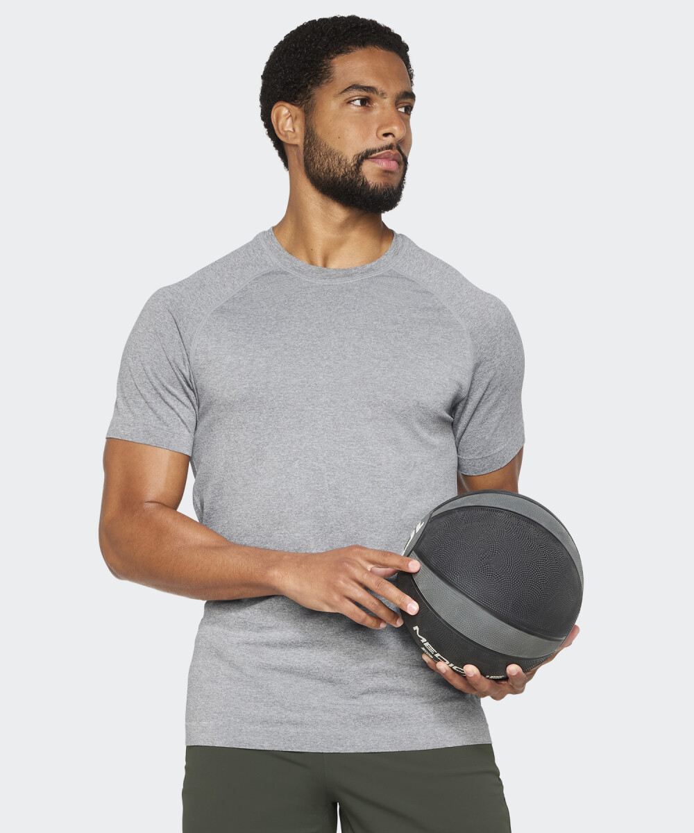 Remera Fabletics The Training Day - Gris 