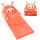 Sillón Cama Plegable 2 En 1 Infantil Animales Felpa Naranja