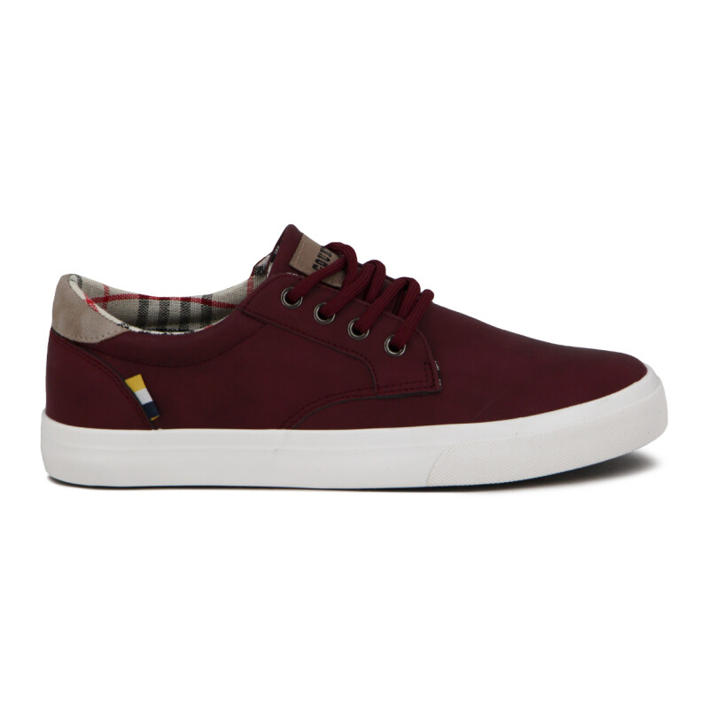Country Atenas Casual Hombre Acordonado - Bordo Bordo
