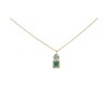 Conjunto Masakali-Plata rodinada 925 micra oro 18k-Piedra Topacio azul y Jade verde-CJ2019 conpiedra