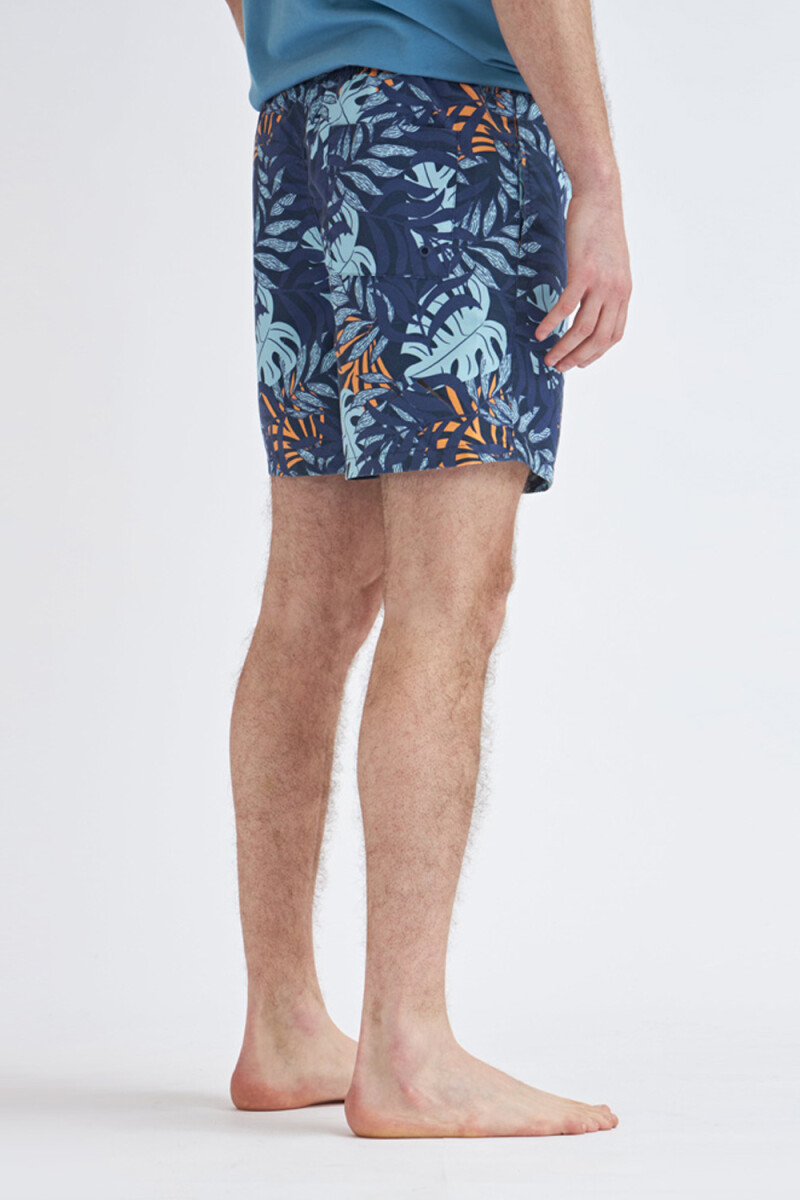 Short de baño Tropical Marino