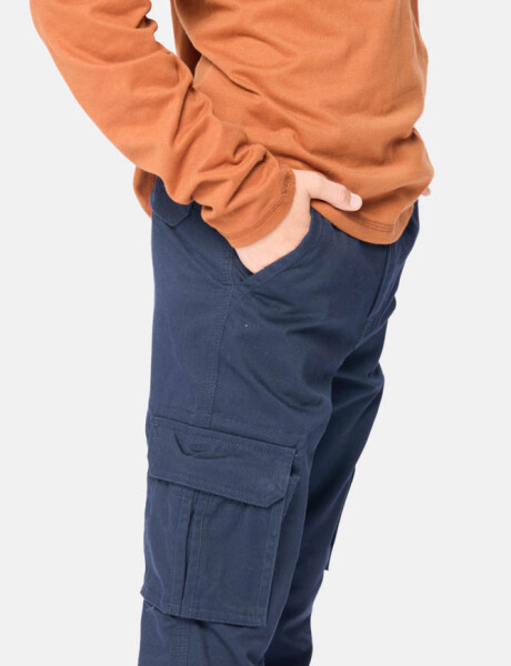 PANTALÓN CARGO Azul