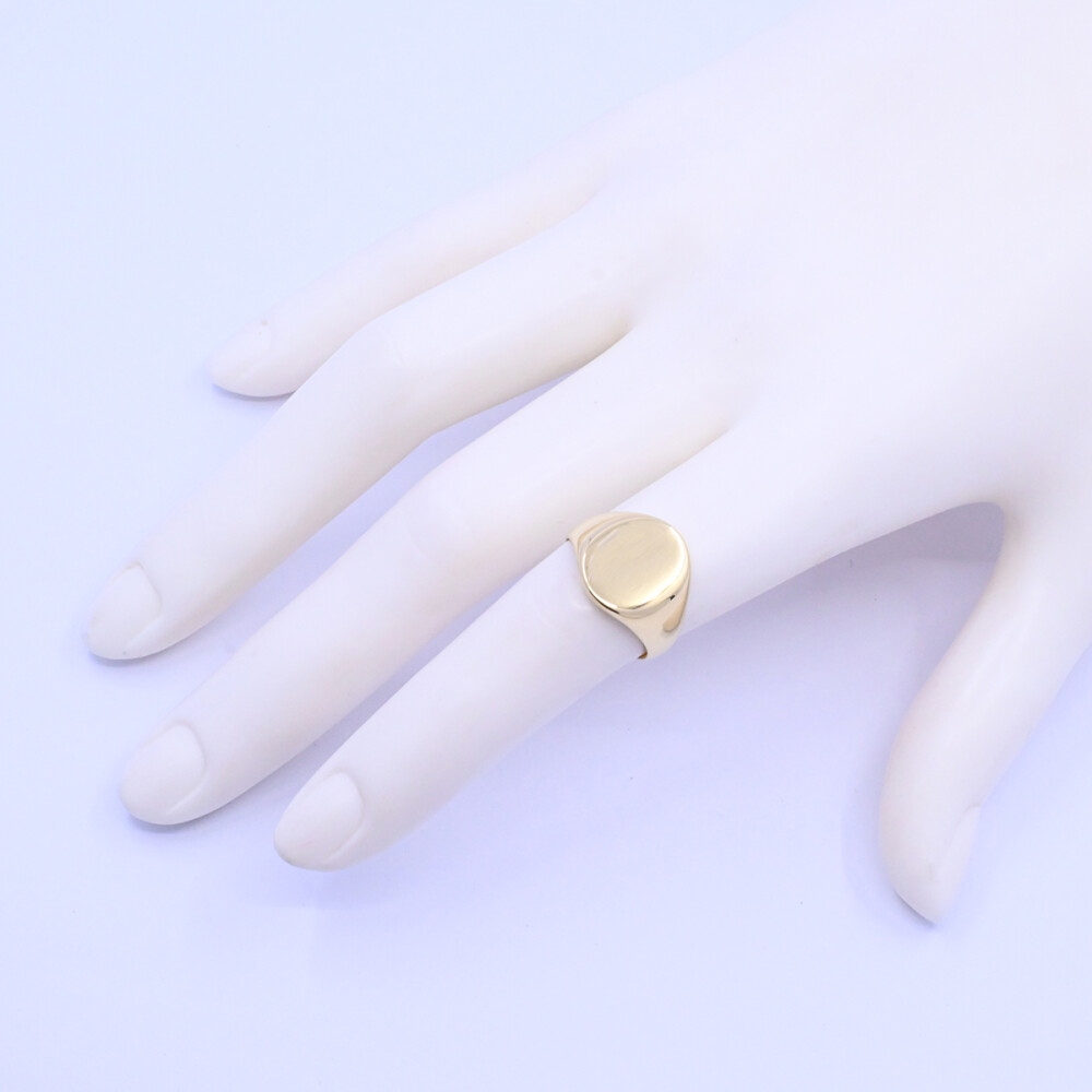 Anillo oro 18k macizo sello mesa oval. Anillo oro 18k macizo sello mesa oval.