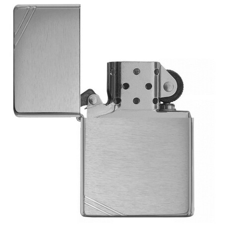 Encendedor Original Zippo Vintage Street Chrome Plateado 001