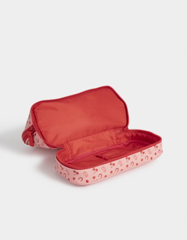 Porta Cosméticos Portacosméticos Estampado - Rosa Viejo