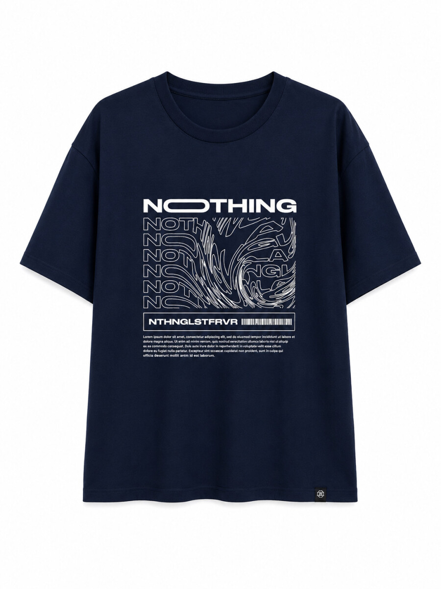 REMERA NAUPLIA PRINTED II - AZUL OSCURO 