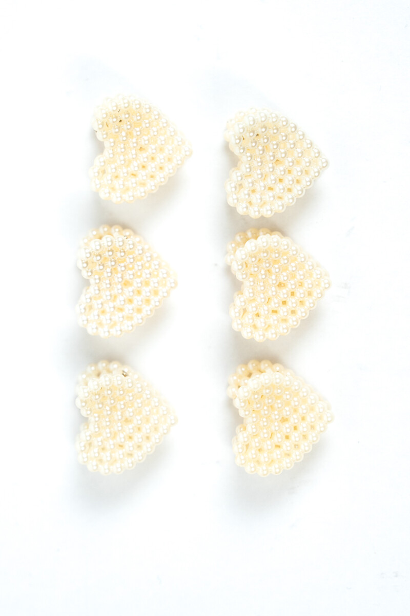 Pinza De Pelo Amaru, Set 6 Piezas - Blanco 
