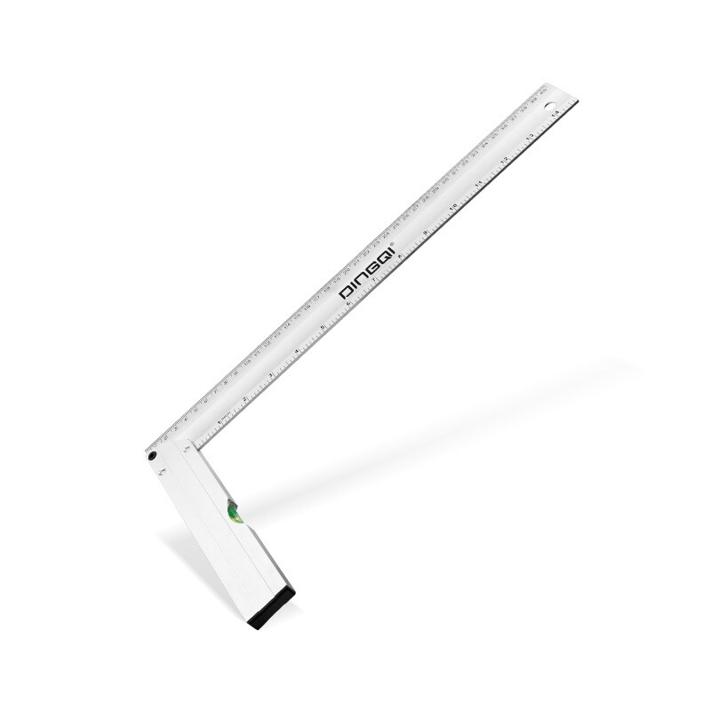 DINGQI ESCUADRA DE ALUMINIO C/REGLA NIVEL 300MM Dingqi Escuadra De Aluminio C/regla Nivel 300mm