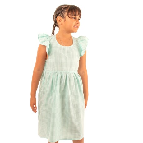 Vestido peto de niña Verde
