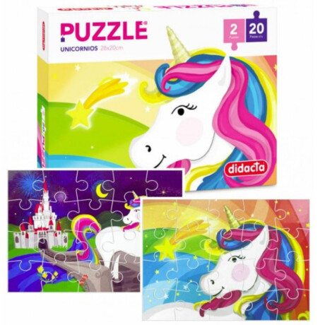 Puzzles Unicornio 2 x 20 Piezas Puzzles Unicornio 2 x 20 Piezas