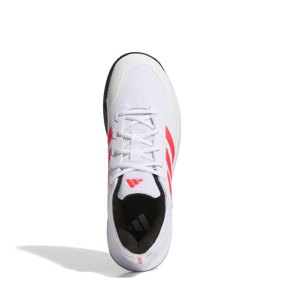 Championes de Hombre Adidas Gamecourt 2.0 Blanco - Rojo - Negro
