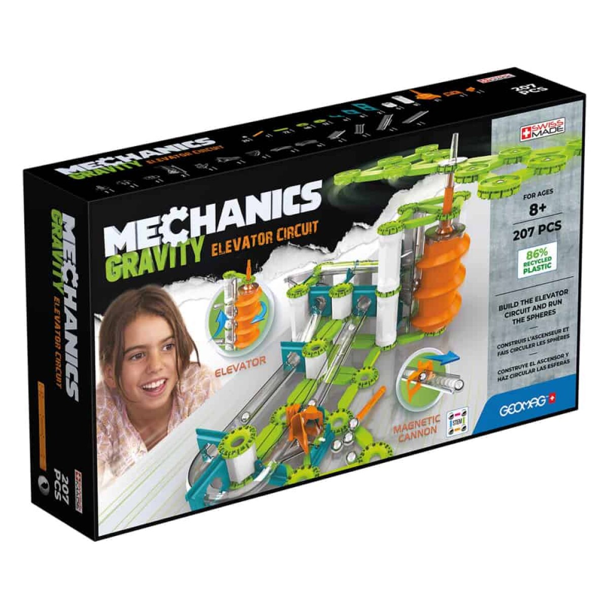 Juego magnético Mechanics elevador 207 pcs 