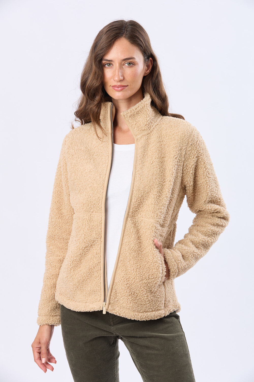 CAMPERA DE CORDERITO Beige