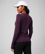 Polo Manga Larga Feather Tech+ Long-Sleeve Top Mujer Oxblood