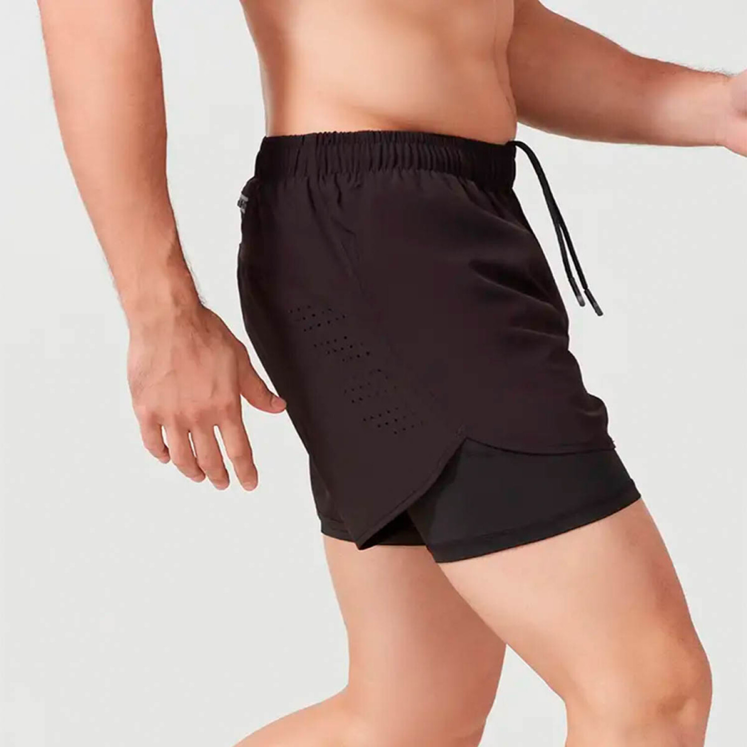short running hombre con calza