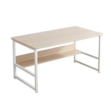 Escritorio Compacto Hierro Y Madera 80Cm Universo Binario BLANCO