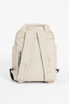 Mochila doble bolsillo beige