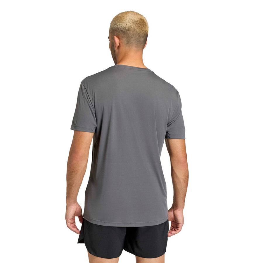 Remera de Hombre Adidas Running Adi365 Essentials Gris - Oscuro