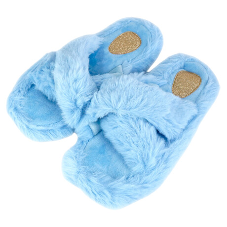 Pantufla abierta cruzada para dama Pantufla abierta cruzada para dama