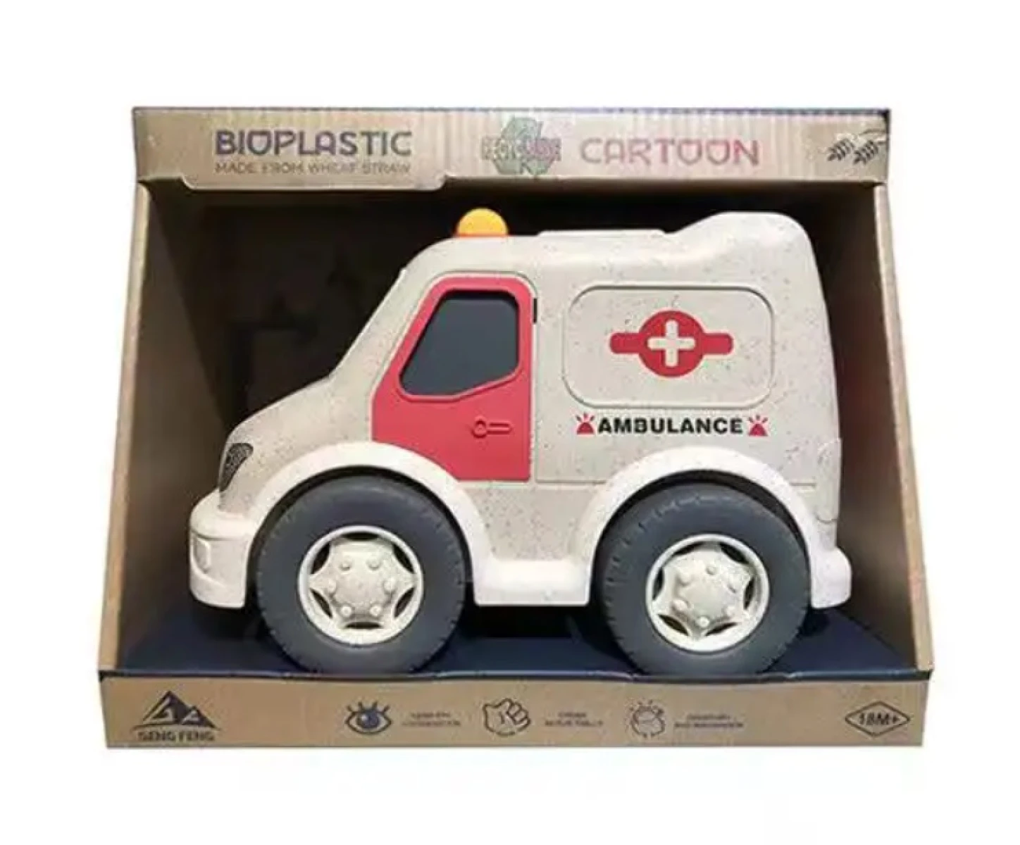 Juguete Infantil Camión Ambulancia Plástico Reciclado 