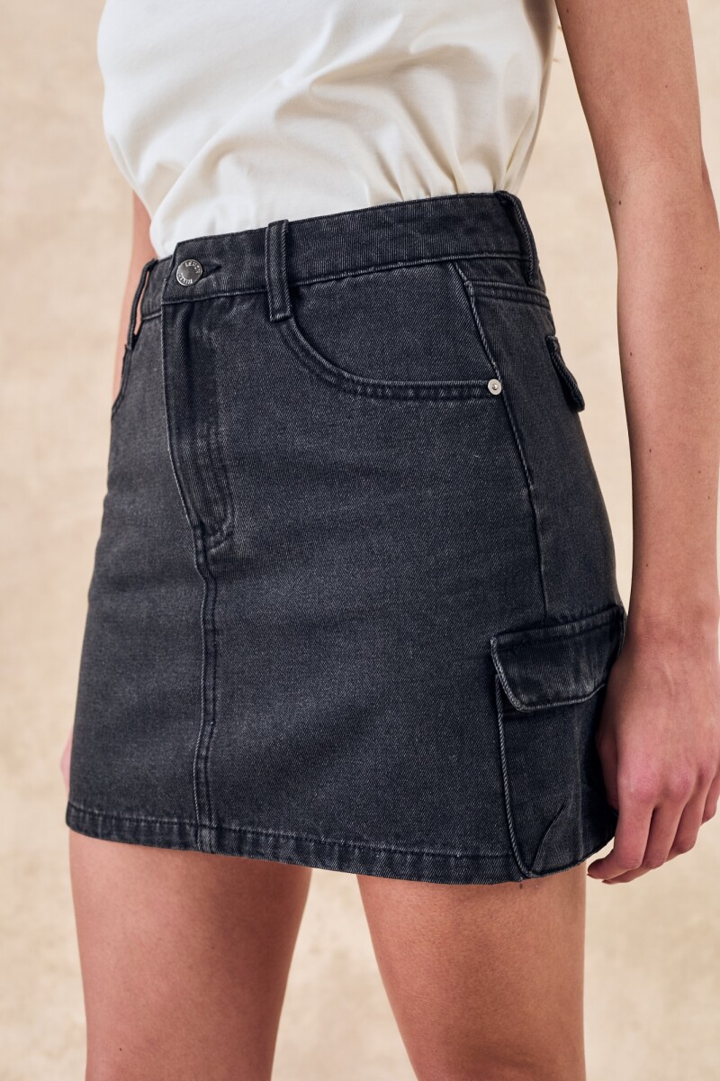 Falda Cargo Gris
