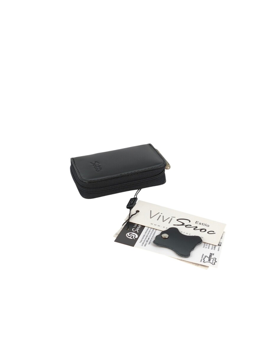 Pota llaves con cierre - Marrón 