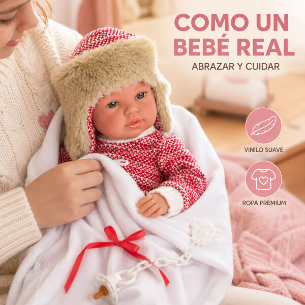 Muñeca Llorens Bebe Recién Nacido Lloron Invierno Niñas Muñeca Llorens Bebe Recién Nacido Lloron Invierno Niñas