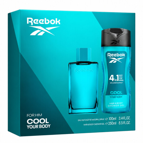 Pack Reebok Perfume Cool Your Body EDT 100ml + Shower Gel 250ml Pack Reebok Perfume Cool Your Body EDT 100ml + Shower Gel 250ml