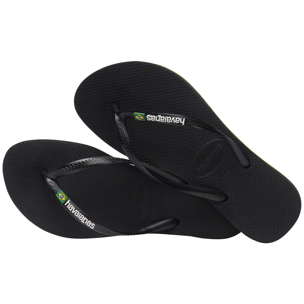 Sandalias Havaianas Slim Brasil Mujer Negro