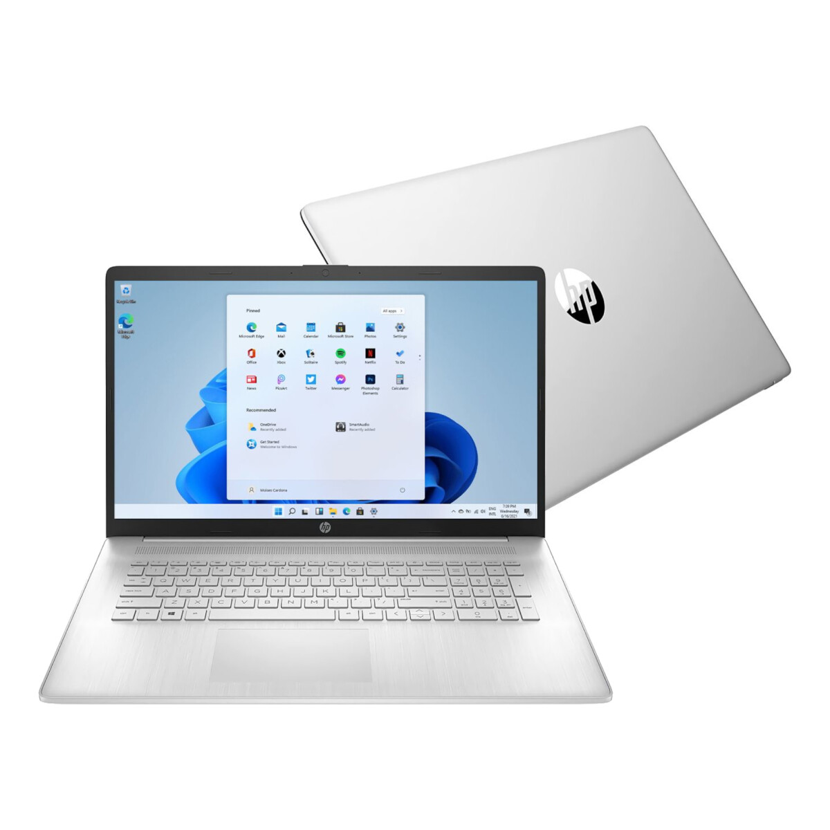 HP - Notebook 17-CN1063CL - 17,3''. Intel Core I5 1155G7. Intel Iris Xe. Windows 11. Ram 12GB / Ssd 