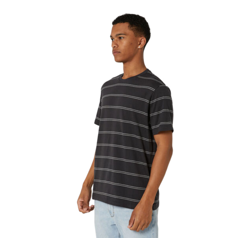Remera Rip Curl Plain Stripe- Negra Remera Rip Curl Plain Stripe- Negra