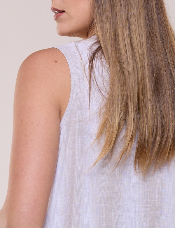 Blusa Algodón Nudo Frontal BEIGE