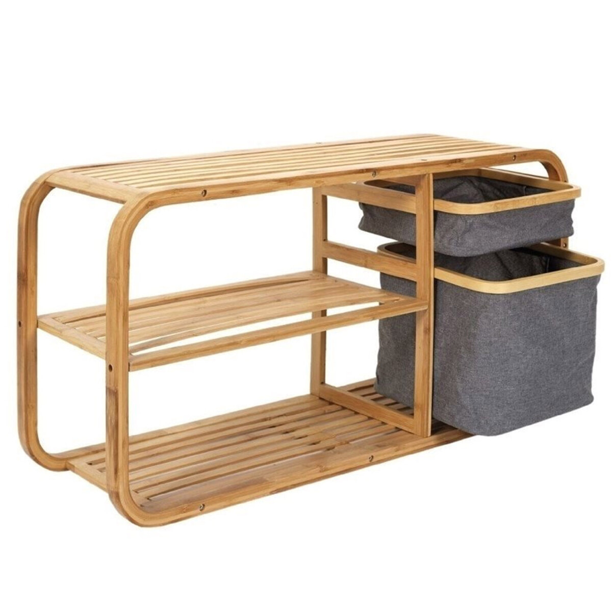 Aparador de Bamboo con Cajones de Tela Selecta 