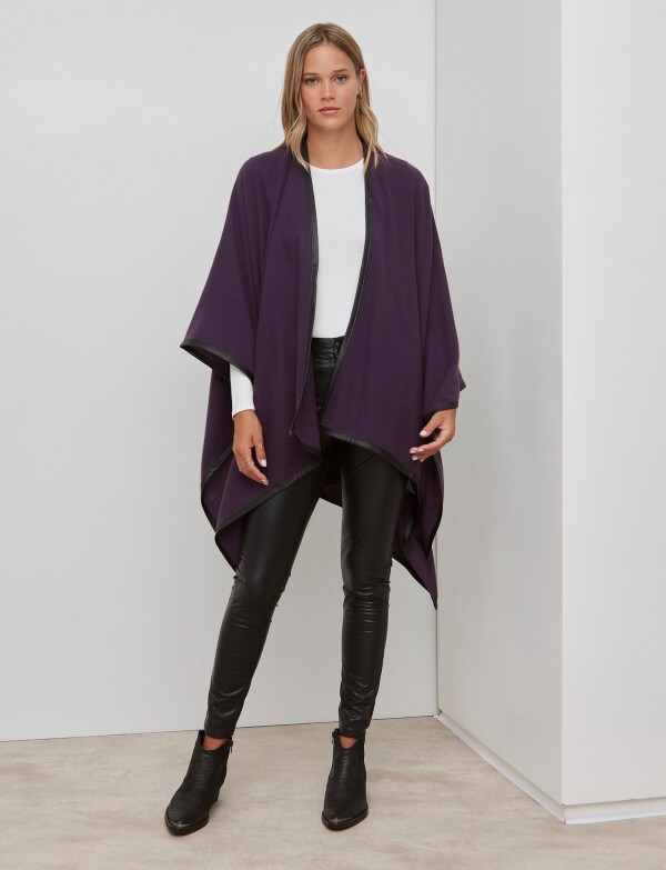 Ruana Soft Ribete VIOLETA
