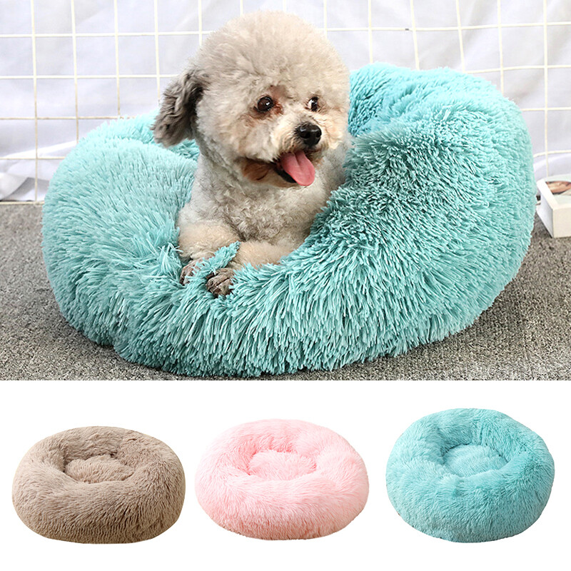 Cama Nido Circular Para Mascotas - No Desmontable Rosa