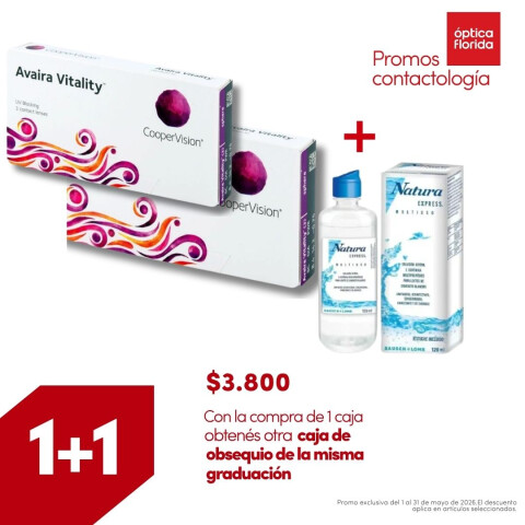Avaira Vitality Esf. 1+1 Misma Grad. + Renú Natura 3066
