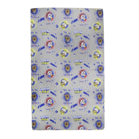 Colcha Capitoneada 1 Plaza 100% Microfibra - Paw Patrol Rojo