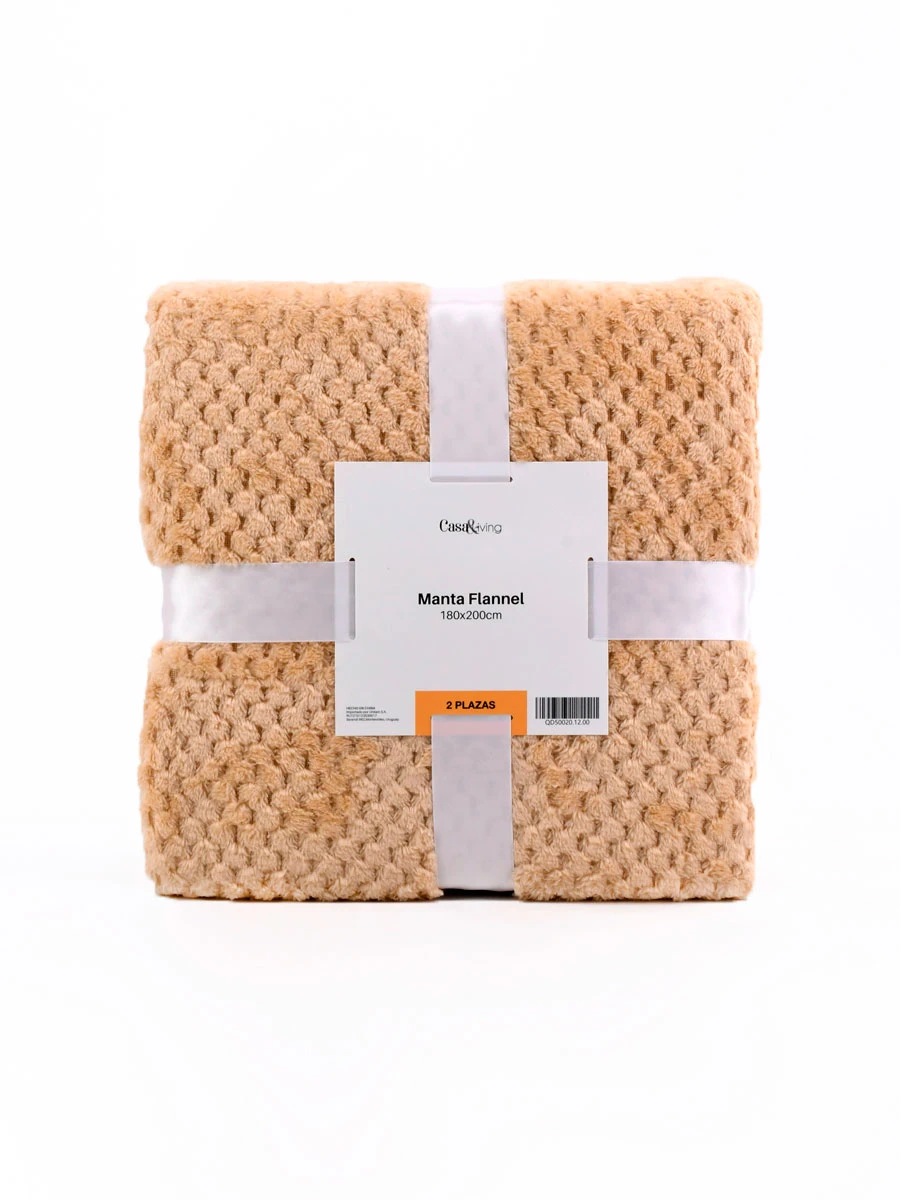 FLANNEL PANAL 2 PLAZA - BEIGE 